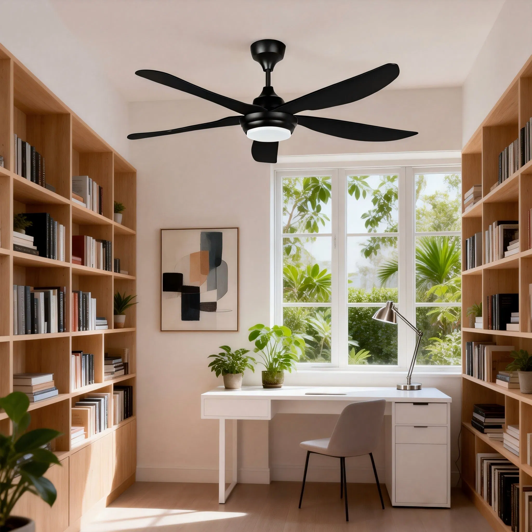 High/Brightness Household/Commercial Decorative/Fashion/Design 56inch Remote Control Energy/Efficient/LED Powerful/DC/AC Ceiling Cooling Fan Light