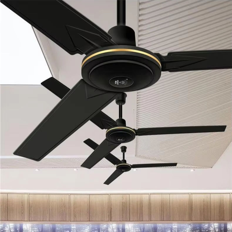 Yd0792 Industrial Smart Home Low Profile Ceilings Fans High Quality Indoor Living Bedroom 48 Inch Remote Control Ceiling Fan
