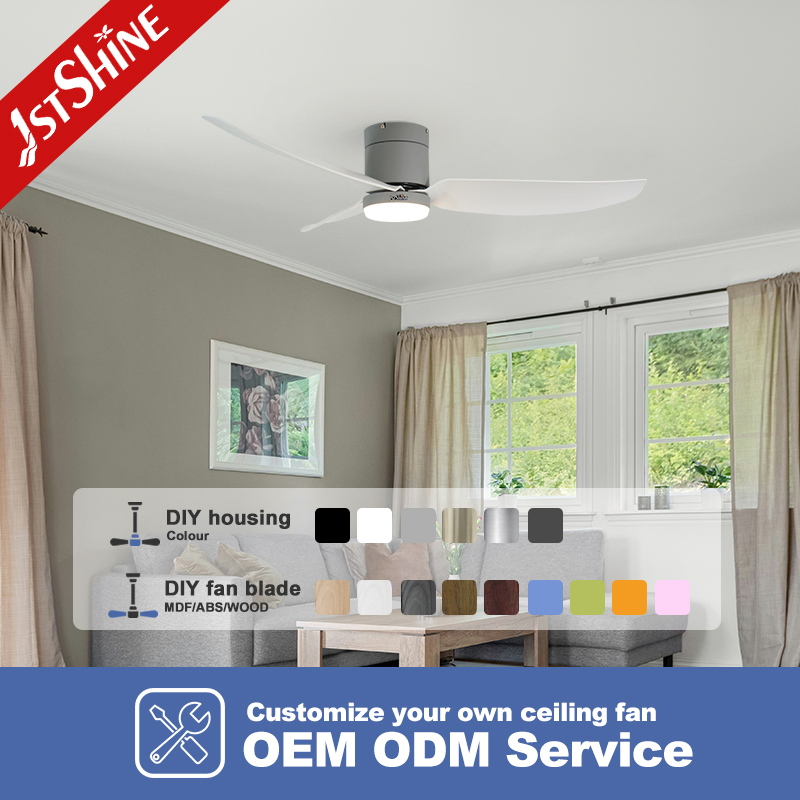 1stshine LED Ceiling Fan LED Design ABS Blades Ceiling Fans with 6 Speeds Remote