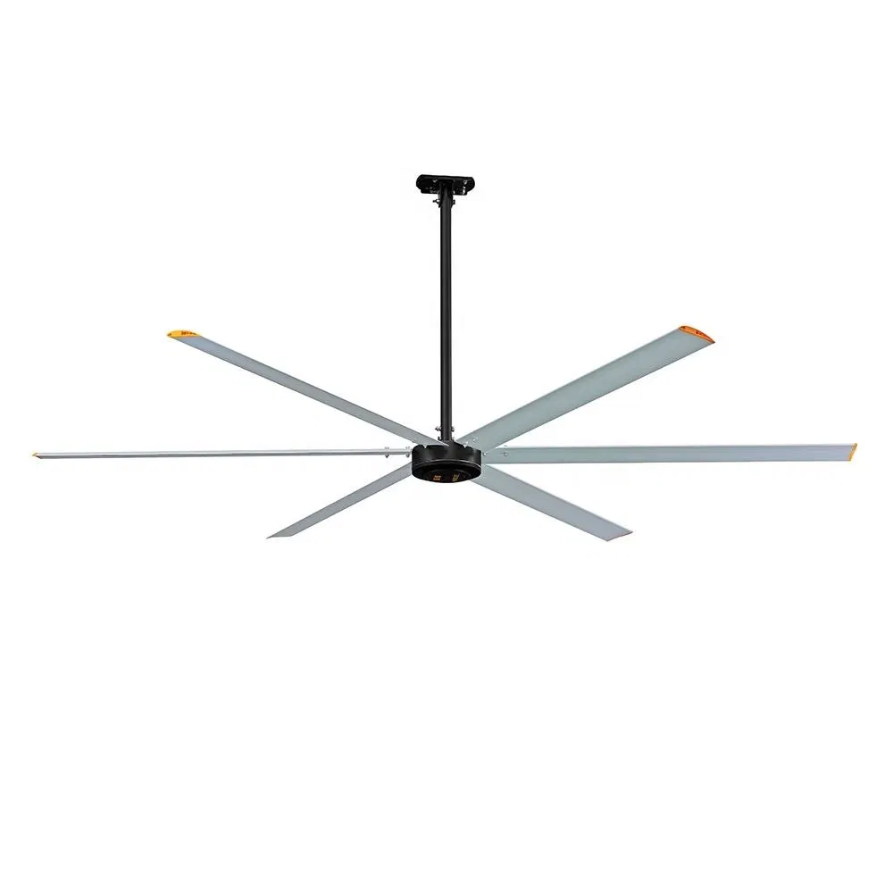 24FT High Volume 5 Blades/6 Blades Hvls Industrial Cooling Ceiling Fans Ventilation Fans for Barns Commercial