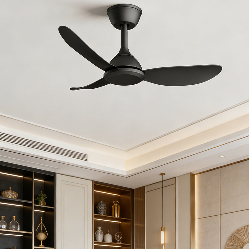 Modern DC Motor Ceiling Fan with 6-Speed Remote Control 3-Blade 36-Inch Energy Saving &amp; Silent Operation for Bedroom Living Room