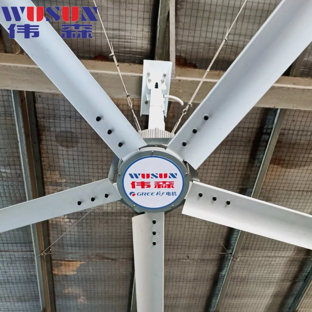 24FT/7.3m Hvls Industrial Large Ass Ceiling Fan Wholesale Fan with Internal Rotor Pmsm