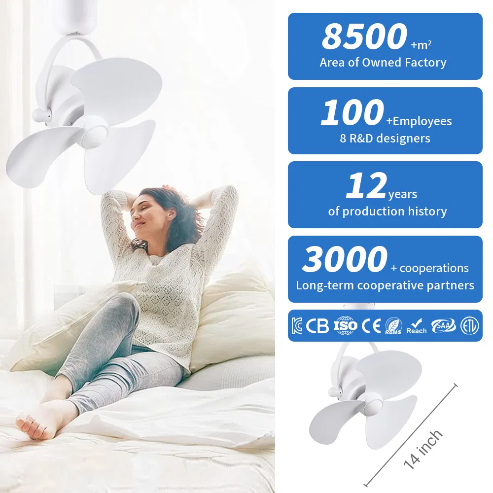 Ceiling Mounted Single Head Fan with Light, Low Profile Flush Mount Fan
