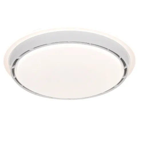 20 Inch Fan Light Flush Mount Remote Control DC Smart Modern Bladeless Ceiling Fan with LED Light