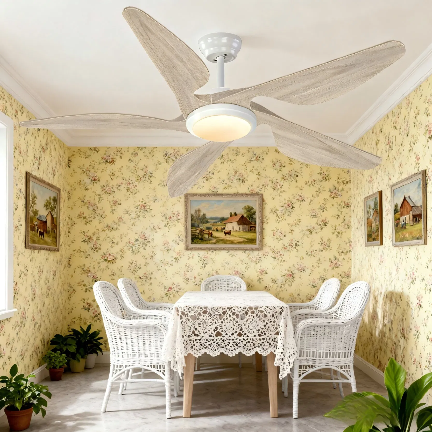 Smart/High/Quantity AC/Cooling/Fan Modern/Ceiling/Cooling/Fan 52/Inch/5/Blade Powerful/Fan Ventilation with/Remote/Control