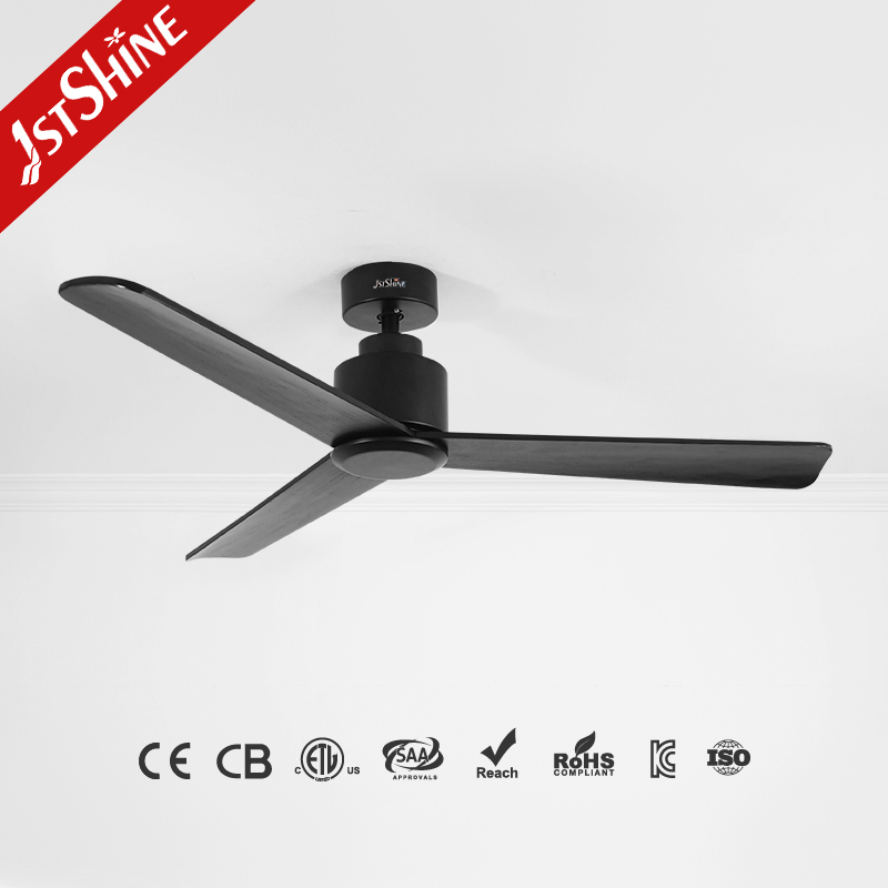 1stshine Ceiling Fan 52 Inches Modern Deluxe Elegent 30W 110V or 220V DC Motor 3 Light Wood Blades Hotel Wooden Ceiling Fan