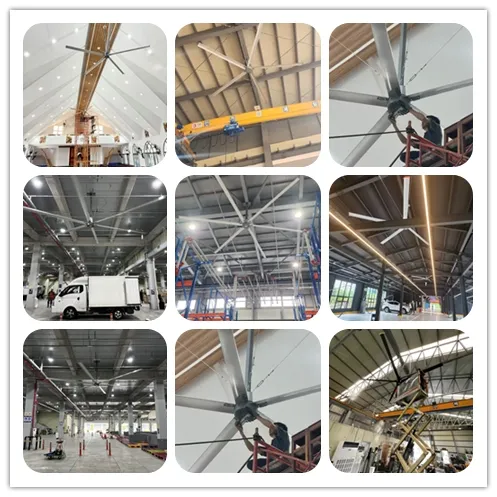 Cheap Price 10FT Big Airflow Low Speed Commercial Type Hvls Ceiling Fan