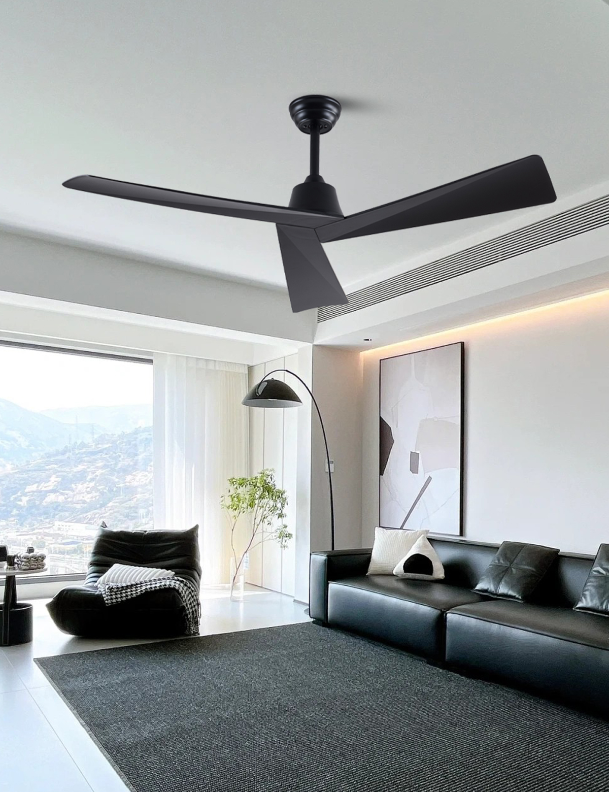 New Design Modern Electric Bldc Decorative Fan with Remote Control Air Cooling Ceiling Fan OEM/ODM