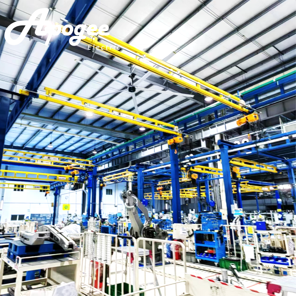 24ft 20ft 18ft 16ft 14ft 12ft 10ft Large Industrial HVLS Ceiling Fans For Workshop Ventilation