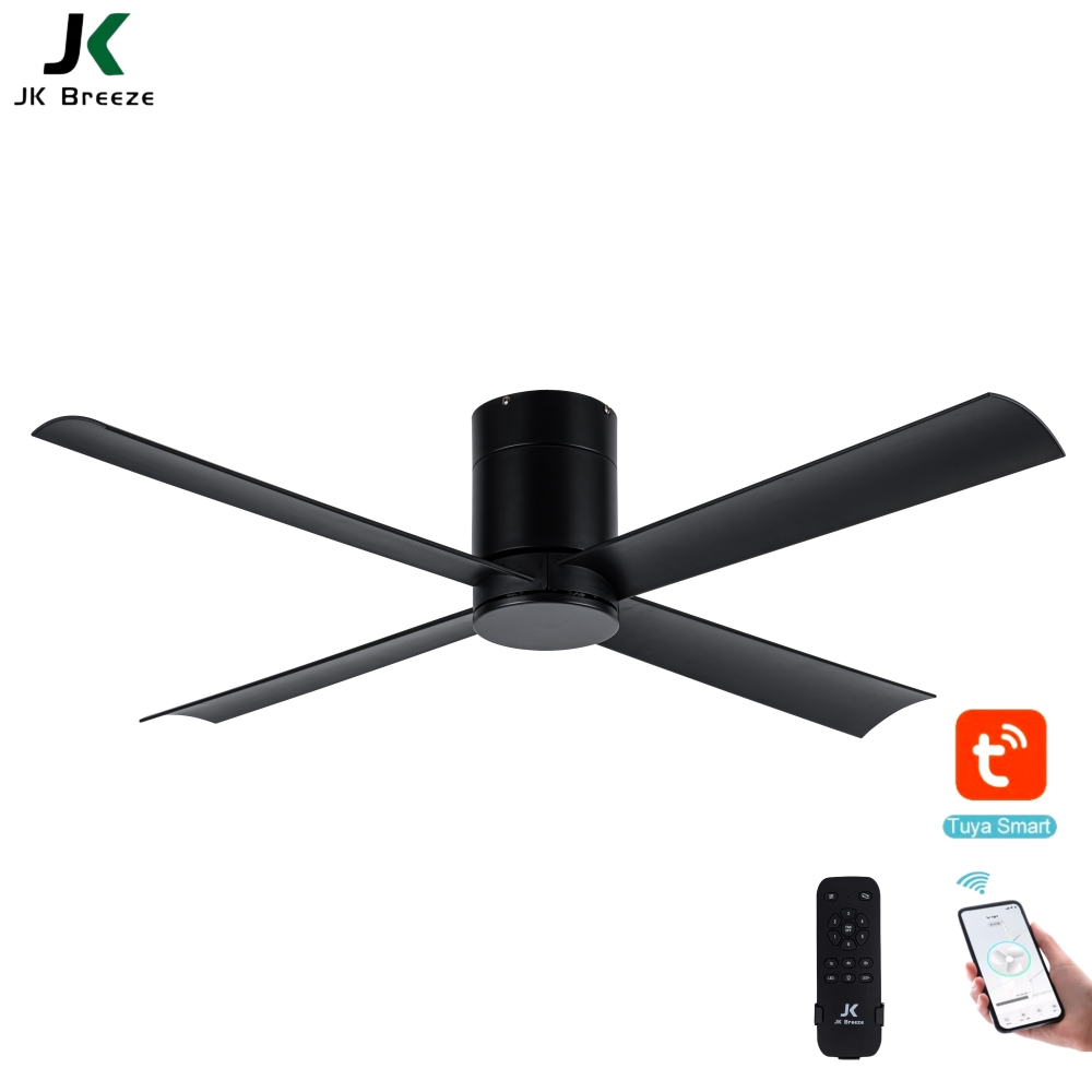 High Quality 52 Inch Metal 5 Blades DC Motor Household Electric Remote Control Modern Silent Ceiling Fan