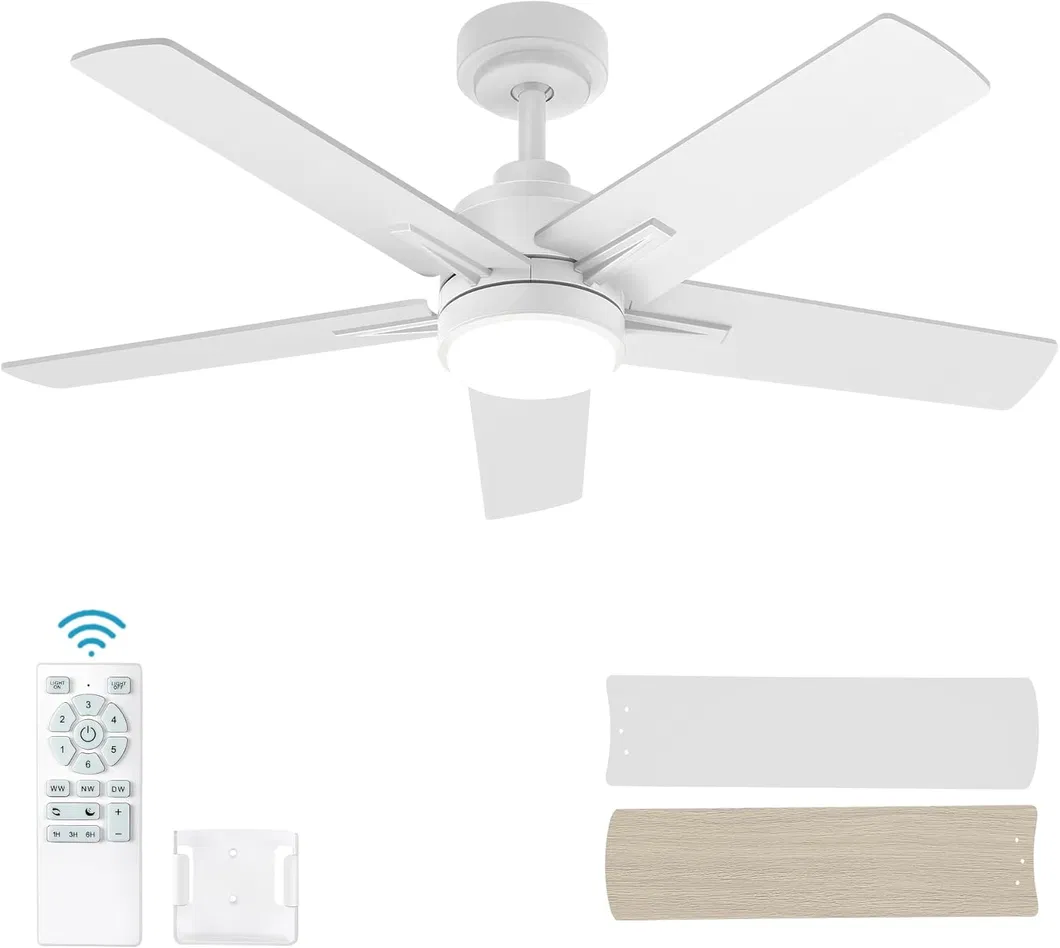 Brushed Nickel Ceiling Fan Structure