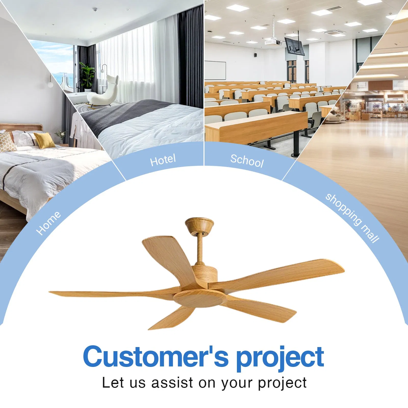 46in Ceiling Fans with Lights RGB Ceiling Fan No Light and Remote/APP Control, Low Profile Ceiling Fans for Bedroom, Living Room, Kids Room, 3CCT Dimming