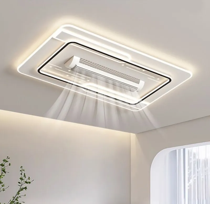 Modern 42-Inch Intelligent 6 Wind Speed Remote Control Ceiling Fan with Light (ZY-FS034)