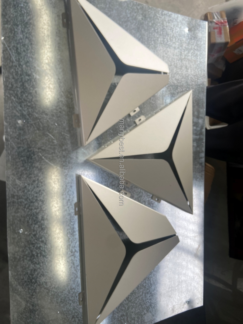 Modern Hall False Ceiling Decoration Custom Architectural Aluminum Alloy 3D Stretch Ceiling Fireproof Waterproof