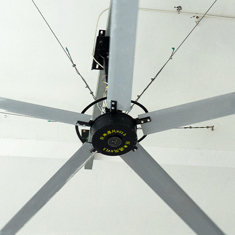 JULAI 16/18/22/24ft Big Industrial HVLS Ceiling Fan High Volume Low Speed Ventilation Fan for Warehouse and Factory
