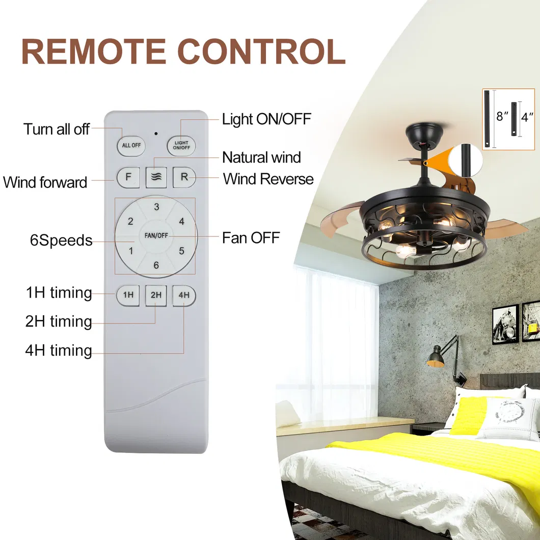 Invisible Ceiling Fan with LED Lighting