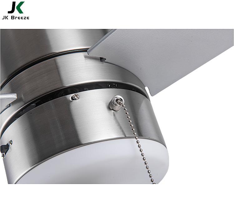 JK ZS-46-22001BN Modern Home Decor 46 Inch Blade Fan Lamp Led Ceiling Fan With Light