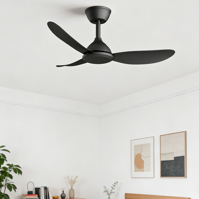 Modern DC Motor Ceiling Fan with 6-Speed Remote Control 3-Blade 36-Inch Energy Saving &amp; Silent Operation for Bedroom Living Room