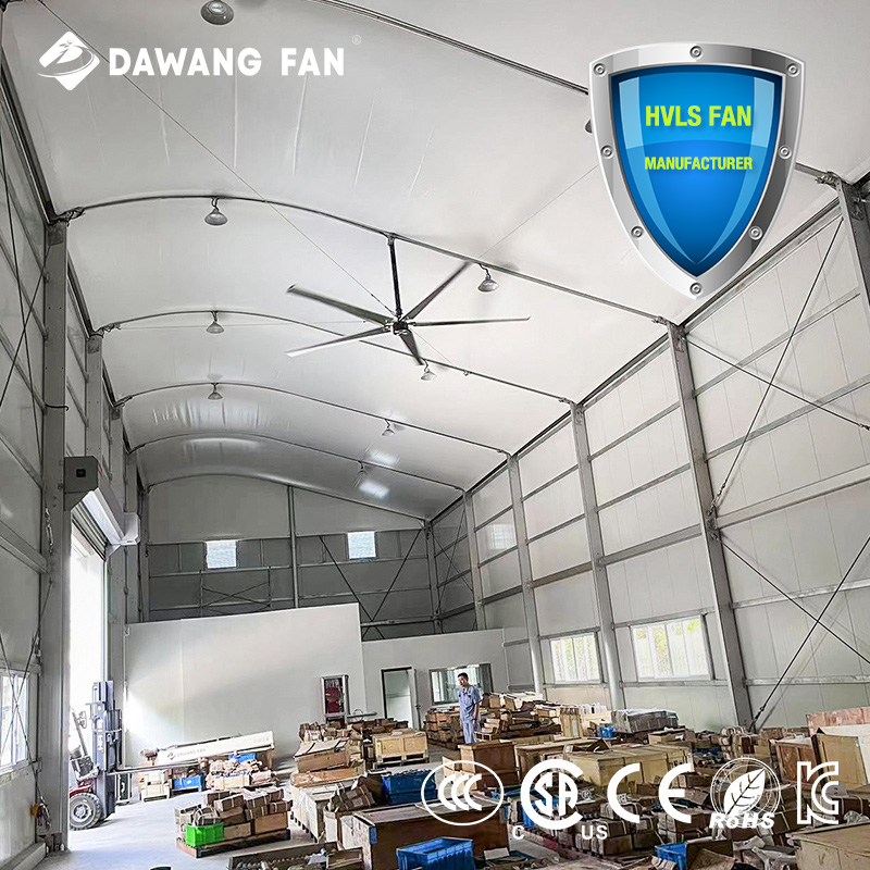 Reversible 10ft Giant HVLS Industrial Ceiling Fan Aluminum Alloy Two Ball Bearing DAWANG FAN W10 Electric Warehouse 110-440V