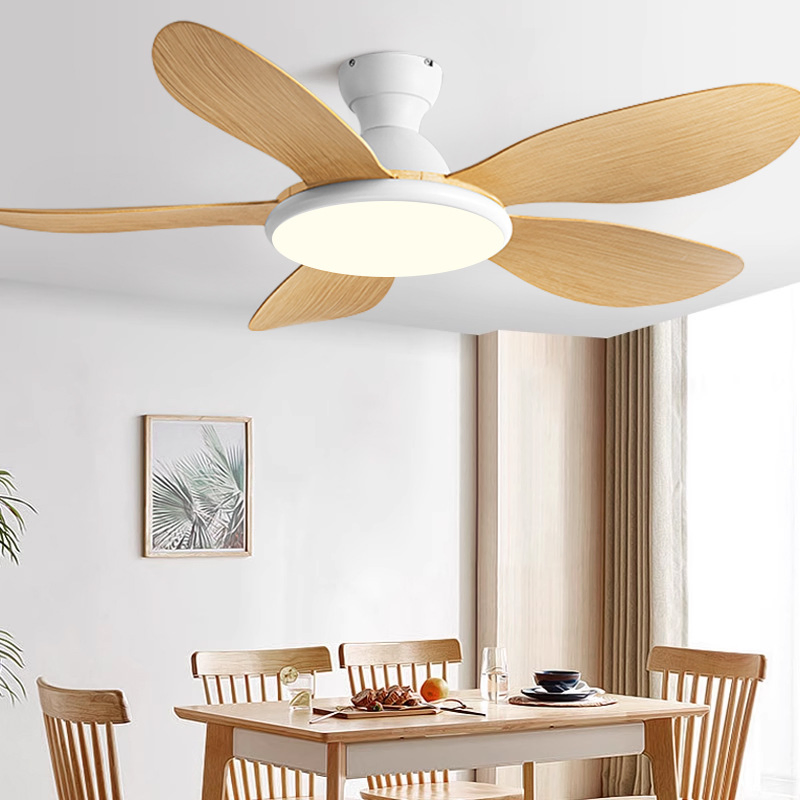 52 Inch Ceiling Fans with Lights, Black Low Profile Ceiling Fan with Remote Control and APP, Double-Sided Fan Blades, 3CCT Dimmable LED, Noiseless, Flush Mount