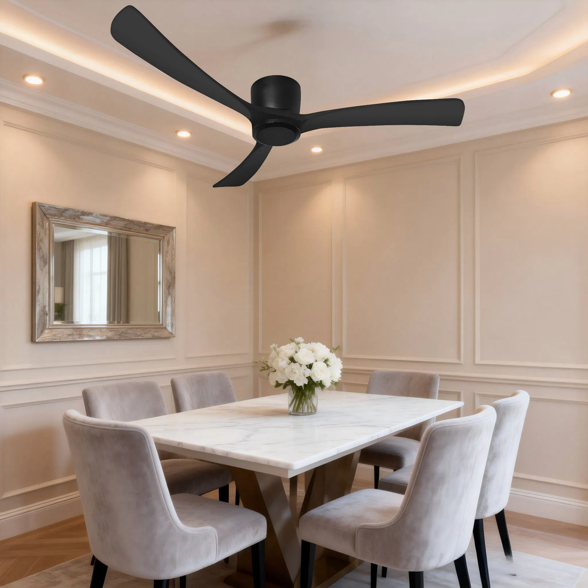 52inch/Solid/Wood/Blade DC/Motor/Decorative Ceiling Cooling Fan Modern/Style Remote/Control Energy/Saving Circulation Fan