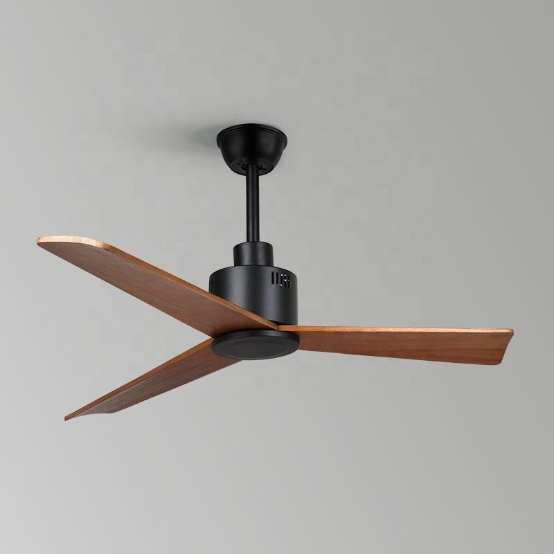 Luxury 52 Inch Wooden Blade Ceiling Fan with LED Light