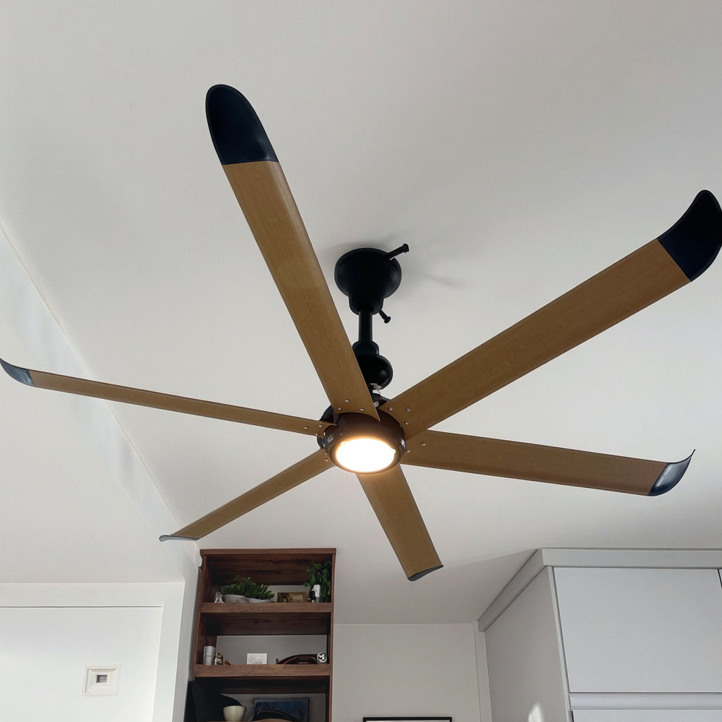 VFans Reversible PMSM Motor Ceiling Fan Warehouse Equipment Strong Wind Volume Ceiling Fan Restaurant Church Gym Commercial Fan