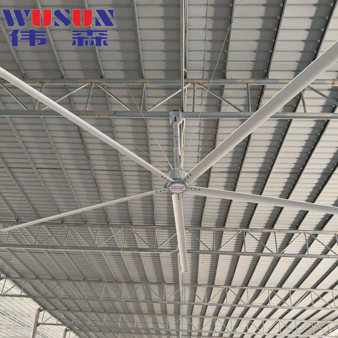 24FT/7.3m Hvls Industrial Large Ass Ceiling Fan Wholesale Fan with Internal Rotor Pmsm