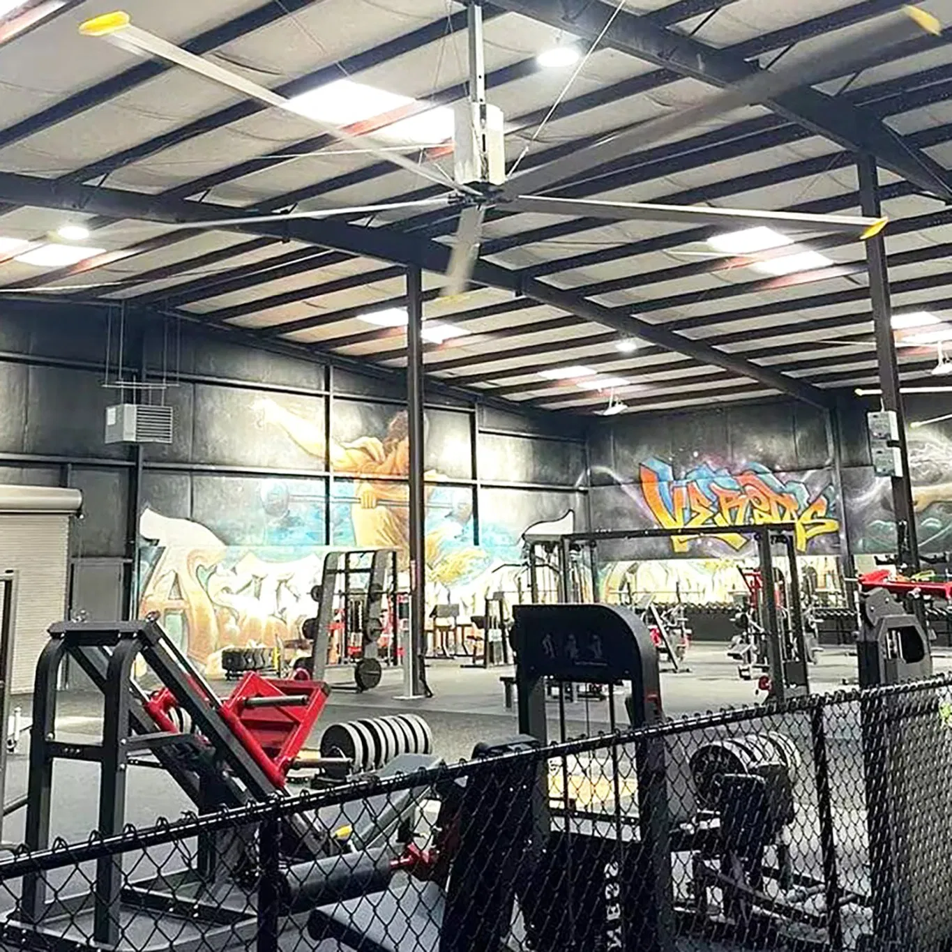 Industrial Hvls Fan Ceiling Exhaust Electric Standing Wall Floor Pedestal Stand Motor Large Big Ass Cooling 220V Fan 7.3m 24FT 6.1m 20FT 5.5m 18FT 4m 13FT 3m