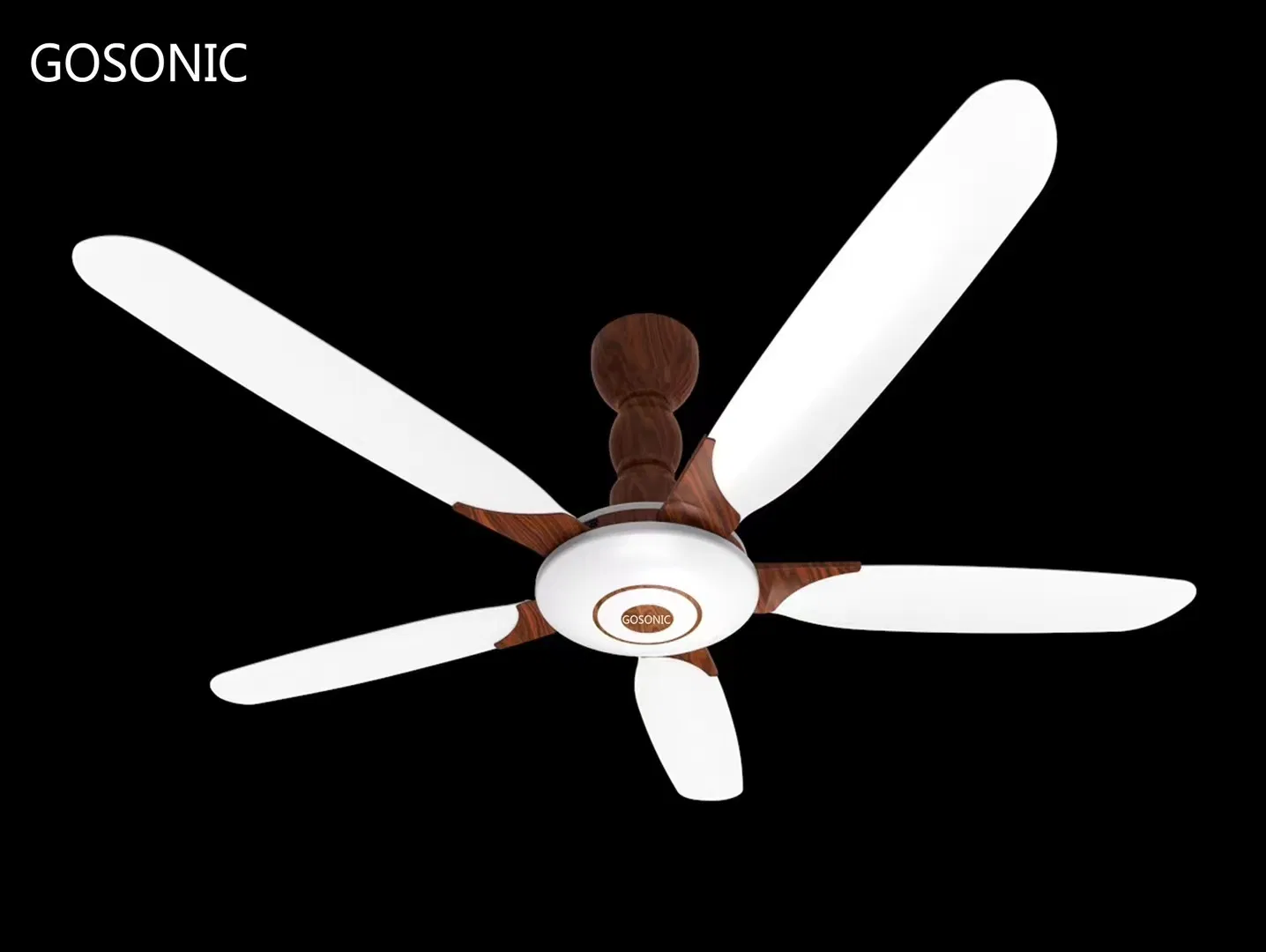 56 Inch 12V DC Energy Saving Solar Ceiling Fan with Remote Control DC-CF07
