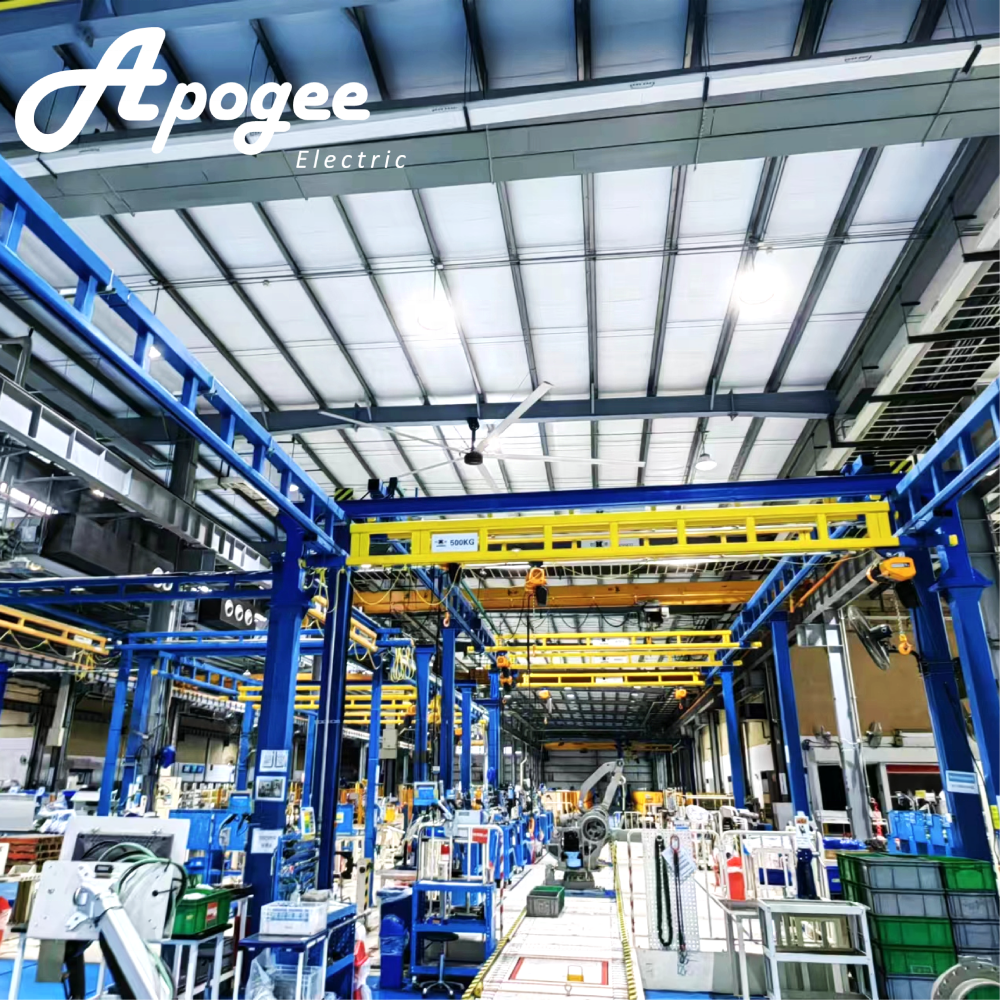 24ft 20ft 18ft 16ft 14ft 12ft 10ft Large Industrial HVLS Ceiling Fans For Workshop Ventilation