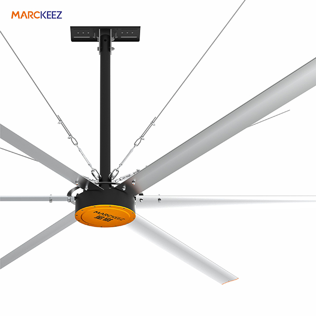 4.9m 16ft Low Noise Big Air 220v DC Motor Big Ceiling Fan HVLS Fans With Certificate