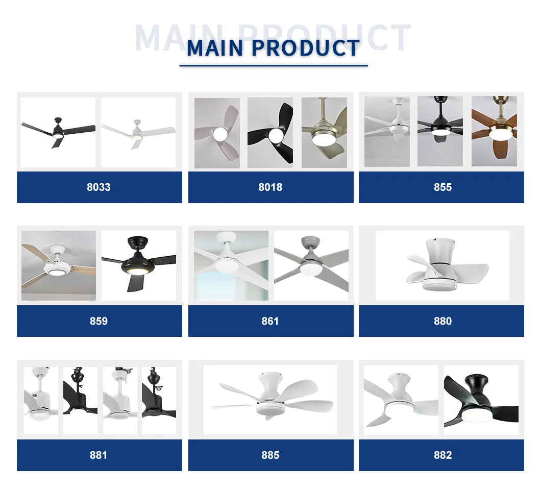 Quiet Operation Adjustable Speed Ceiling Fan Lights