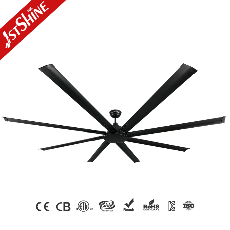 1stshine Ceiling Fan Factory Supply Remote Control High Lever Large Industrial Black Ceiling Fan