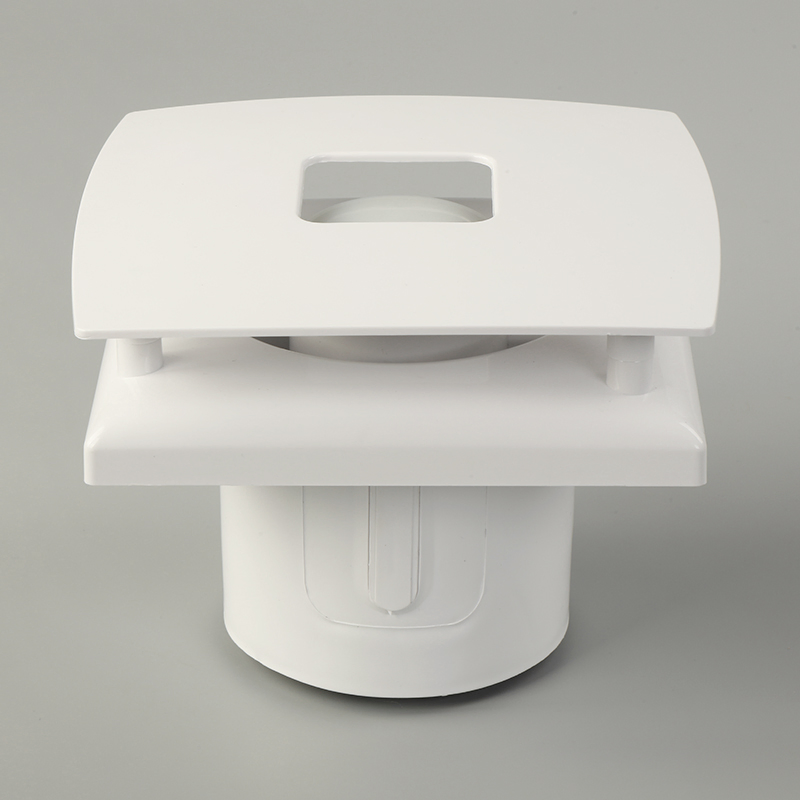 Compact White Energy-Efficient Ceiling Exhaust Fan for Restaurants