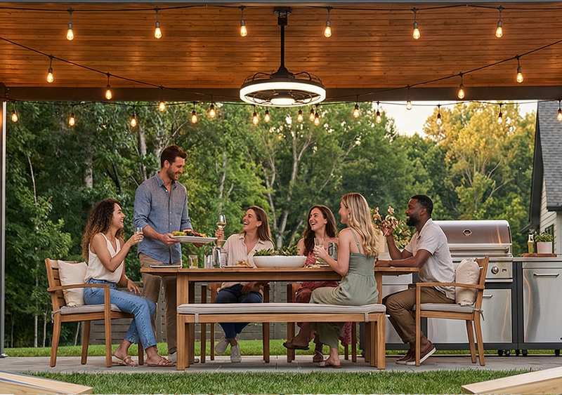 Outdoor Caged Ceiling Fan Feature Image 9