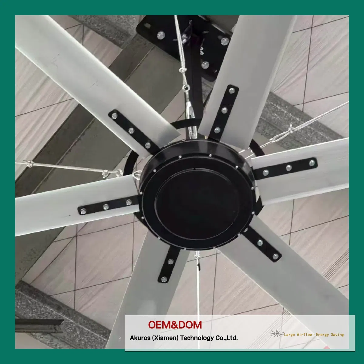Energy Efficient Pmsm Hvls Fan Motor Ceiling Fan for Industrial Applications