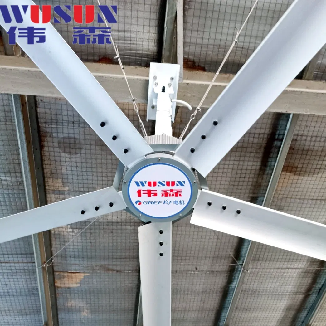 Energy-Saving 20FT Industrial Hvls Ceiling Fan with Pmsm Gearless Motor - Big Commercial Fan for Efficient Airflow