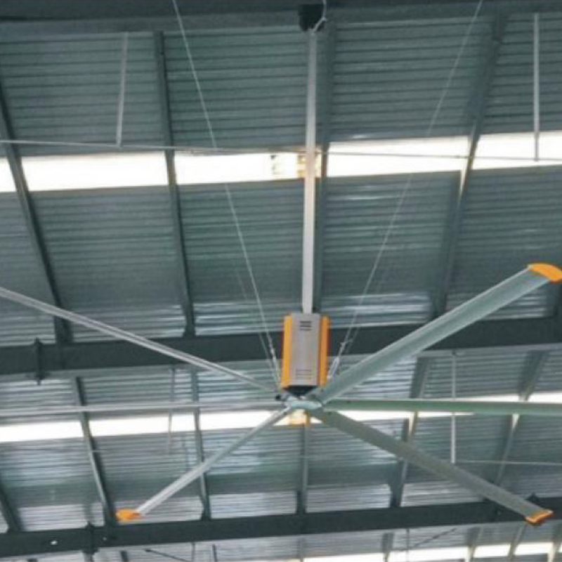 14FT Hvls Ceiling Fan with Aluminum Blades Energy Efficient Low Noise for Factory Warehouse Ventilation Custom OEM