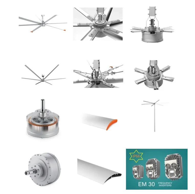 Energy Efficient The Permanent Magnet Frequency Large Industrial Ceiling Fan
