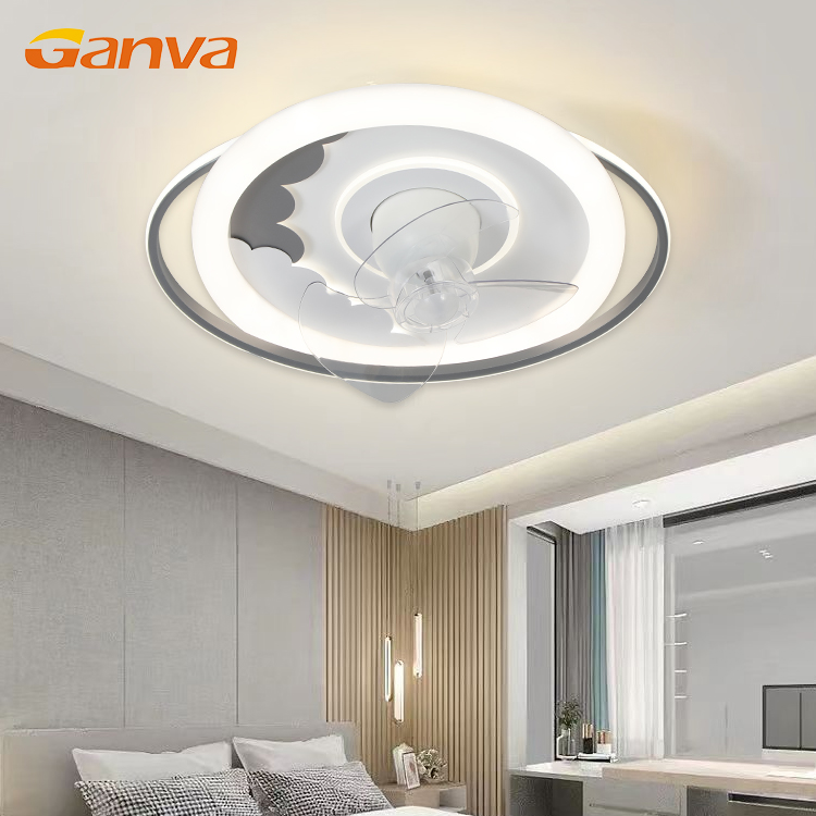 New Product Home Decorative 19 Inch 3 Blades Household Remote Control Low Noise Invisible Ceiling Fan with Light