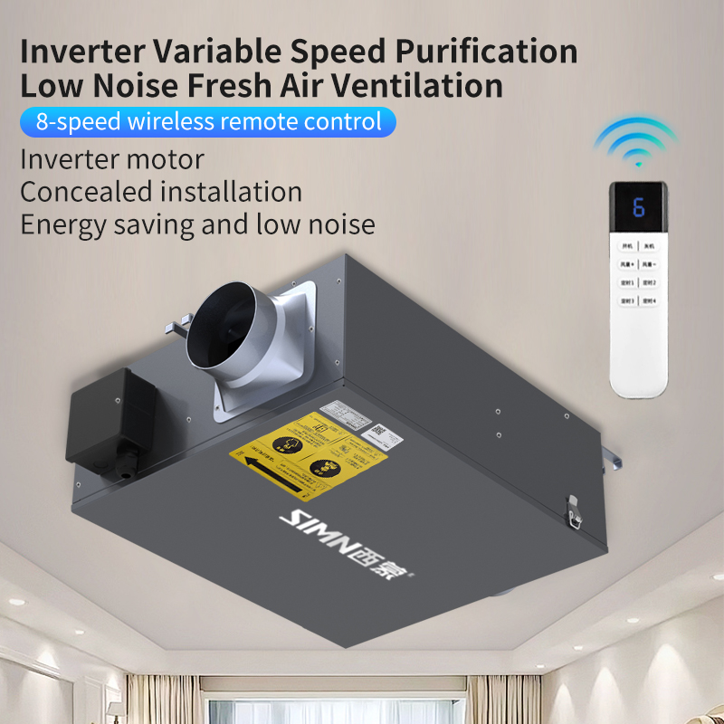 Remote Controlled Duct Fan Metal Blades Ceiling Mount Low Noise 22-31(dB(A)) Lightweight Durable 1 Year Warranty