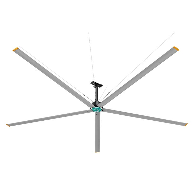 12 Ft 3.6M Industrial HVLS Ceiling Fan with 220V Motor High Volume Low Speed Ventilation for Better Airflow