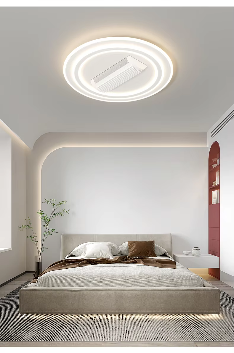 Modern Designer Luxury Decorate Room or Hotel Ceiling Fan Light Recessed Smart With Remote Control LED Ceiling Fan Light
