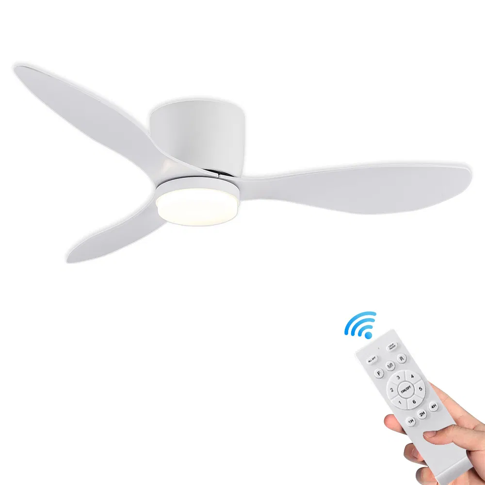 48 Inch Professional Fan Factory 3 Wood Blades Flush Mount Fan