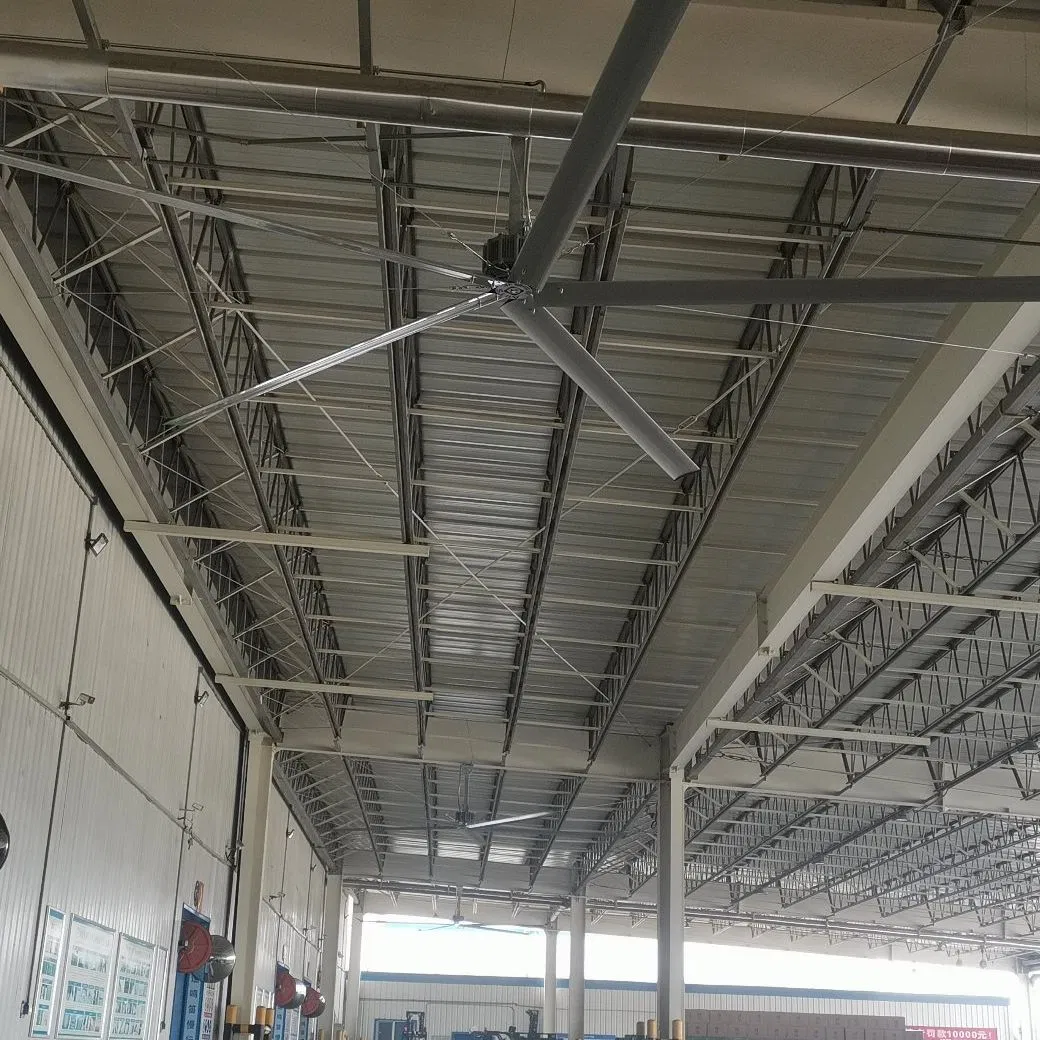 Heavy Duty Industrial Hvls Ceiling Fan Featuring Aerodynamic Blades for Maximum Cooling and Silent Operation