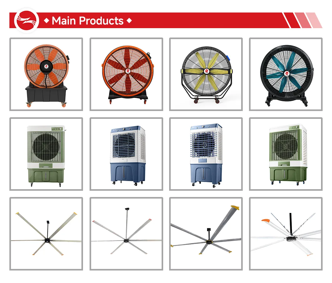 Energy Efficiency Low Noise Hvls Industrial Ceiling Fan