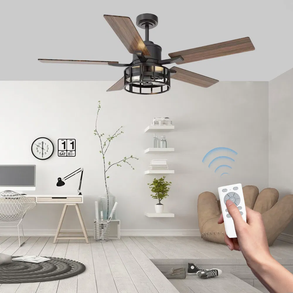 Whisper Quiet Ceiling Fan with Energy Efficient Motor for Bedroom