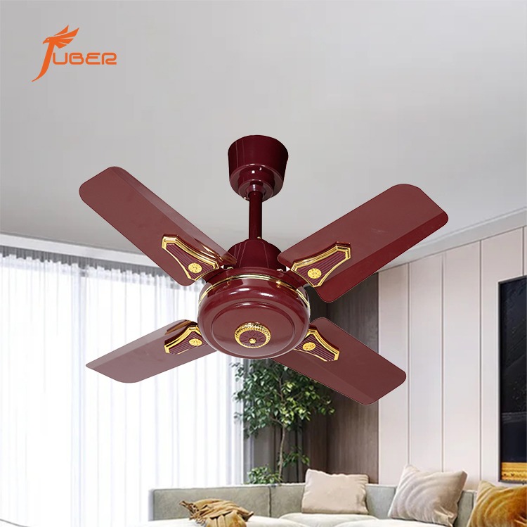 Wholesale 24 Inch Vintage Iron Four Blade Electric Smart Industrial Ceiling Fan