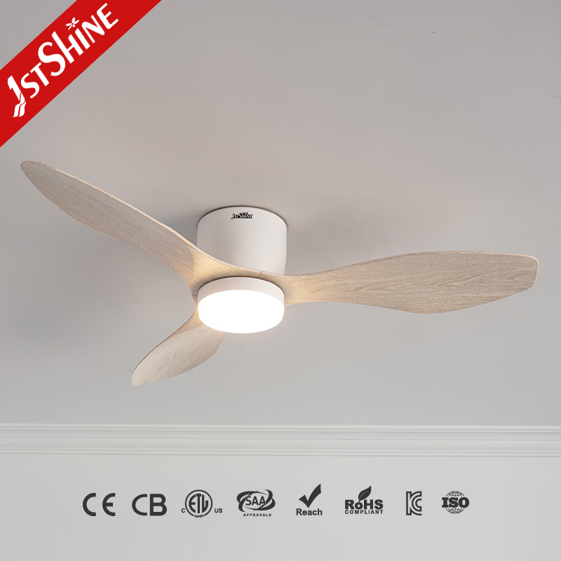 1stshine Ceiling Fan Factory 3 Plastic Blades App Control Smart Low Ceiling Led Ceiling Fan with DC Motor
